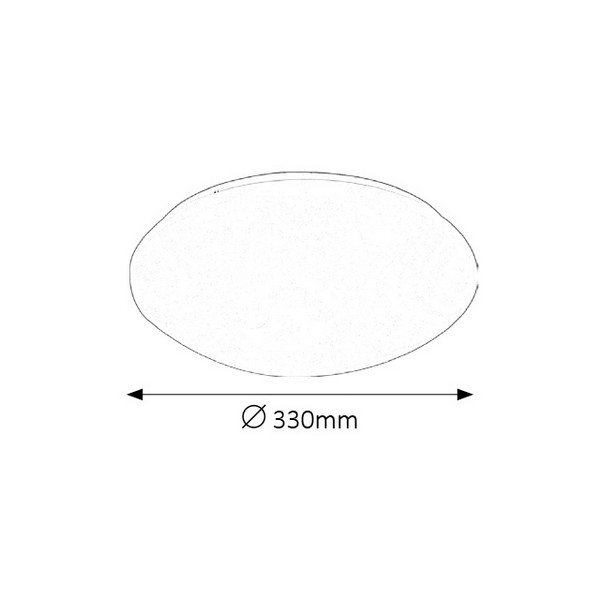Φωτιστικό οροφής Led 18W Lucas λευκό (Rabalux 3438) - Image 2