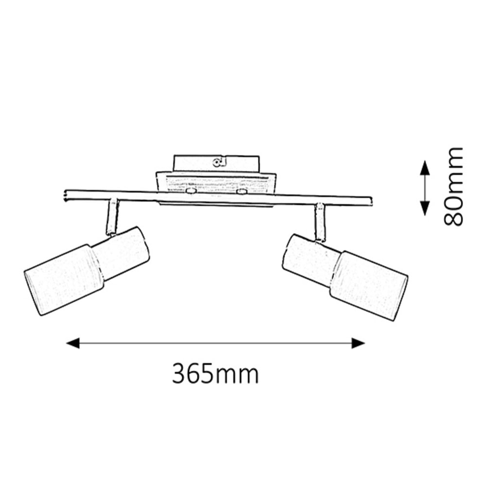 Φωτιστικό σποτ Logan E14 2x40W χρώμιο (6097) - Image 2