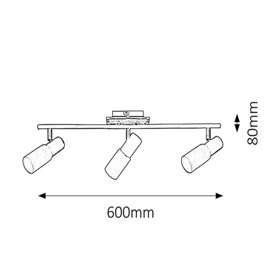 Φωτιστικό σποτ Logan E14 3x40W χρώμιο (6098) - Image 2