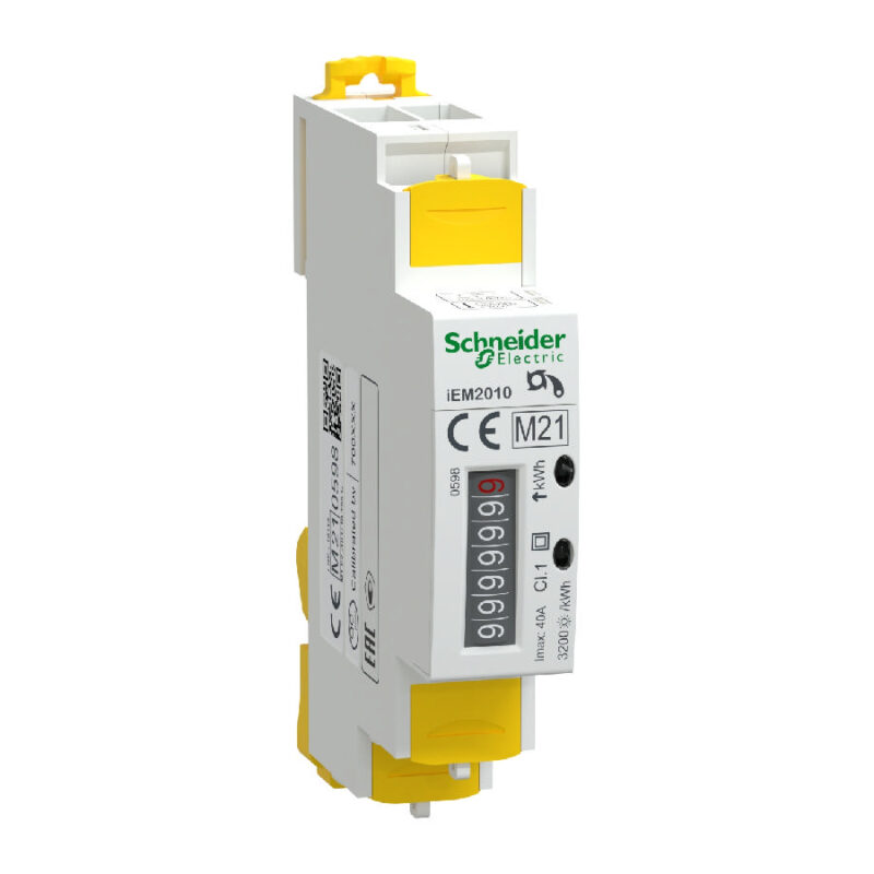 Acti 9 iEM - iEM2010 μετρητής ενέργειας 1φ - 230V - 40A με έξοδο παλμού (A9MEM2010)