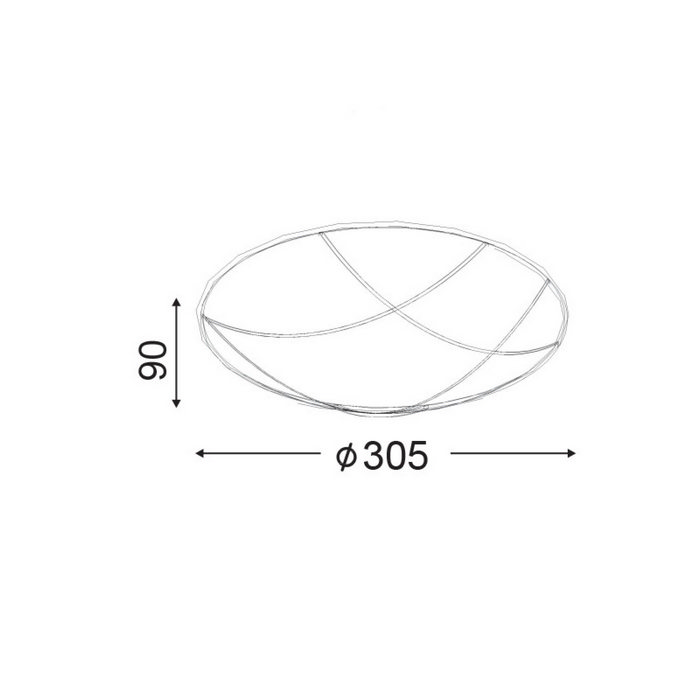 Minos φωτιστικό πλαφονιέρα 30cm (DLA7192) - Image 3