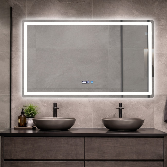 Καθρέπτες LED με CCT, dimming και touch