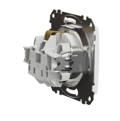 Sedna πρίζα σούκο ασφαλείας (2Π+Γ) Λευκό (SDD111022) - Image 4
