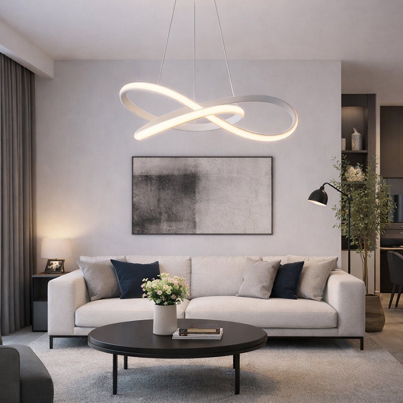 Gordius κρεμαστό φωτιστικό LED λευκό