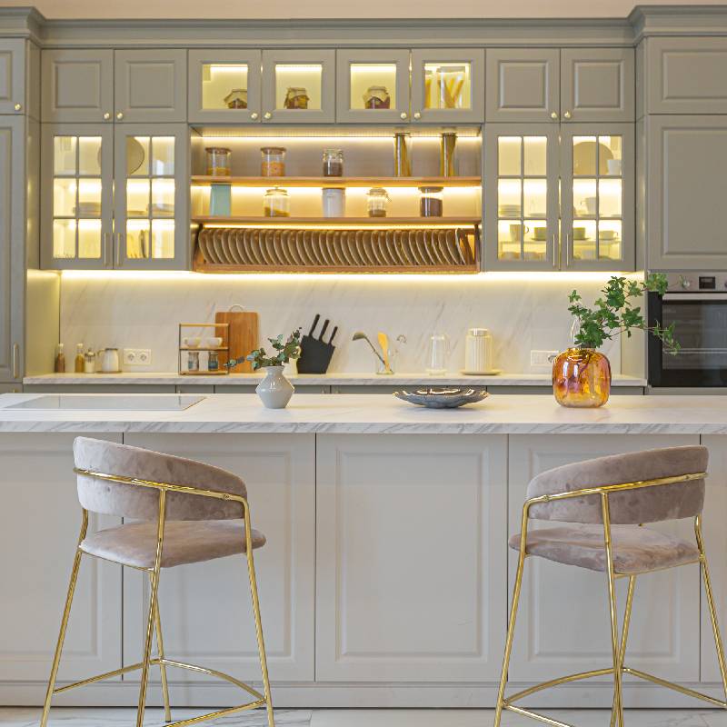 Φωτισμός για ντουλάπια κουζίνας | Χρήσιμες συμβουλές