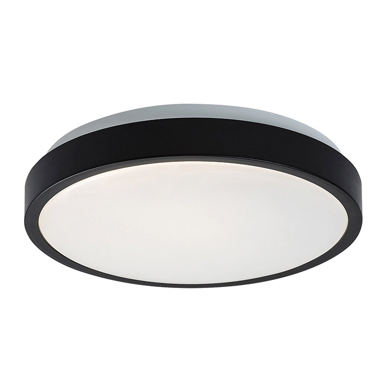 Samira φωτιστικό μπάνιου Led 18W 25cm 4000K μαύρο στρογγυλό (71252) - Image 2