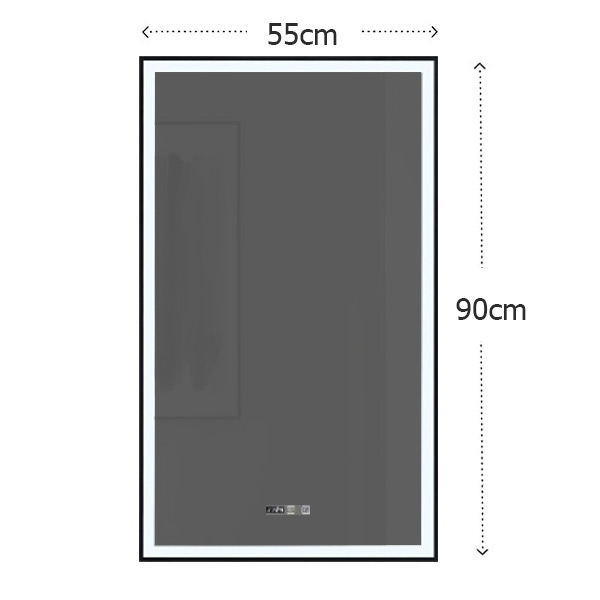 Oppticle καθρέπτης μπάνιου Led 55x90cm με αντιθαμβωτικό (Sparke SR-09.25.241.08.46) - Image 4