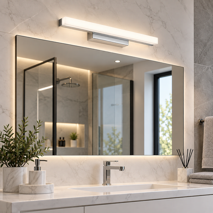 Dafne φωτιστικό καθρέπτη μπάνιου LED 9W 4000K IP44 χρώμιο (VIV004323) - Image 2