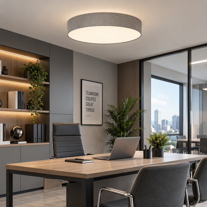 Shelly φωτιστικό οροφής Led 18W CCT γκρι με τηλεχειρισμό (95SHELLY18LED/GR) - Image 2