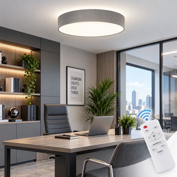 Shelly φωτιστικό οροφής Led 18W CCT γκρι με τηλεχειρισμό (95SHELLY18LED/GR) - Image 4