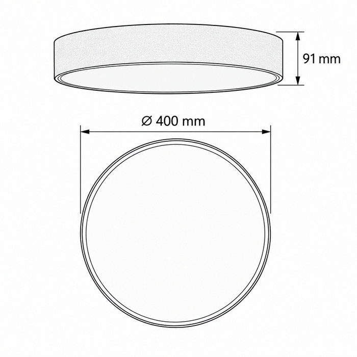 Shelly φωτιστικό οροφής Led 18W CCT γκρι με τηλεχειρισμό (95SHELLY18LED/GR) - Image 6