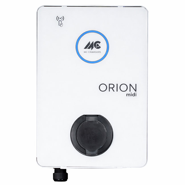 Σταθμός φόρτισης αυτοκινήτων 22kW ORION midi CS λευκός