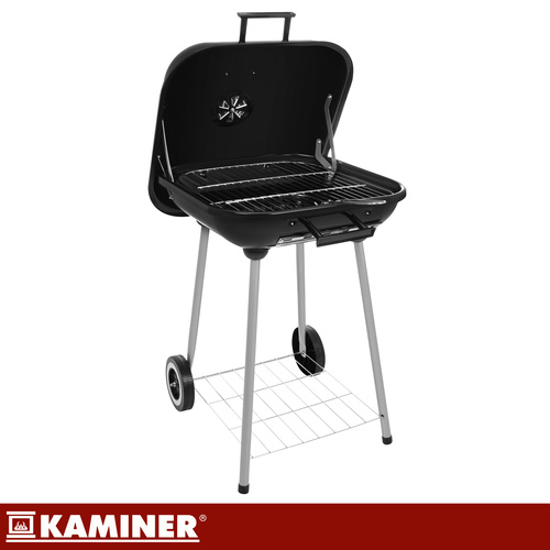 Ψησταριά κάρβουνου κήπου με καπάκι 53x77x46cm Kaminer (27321) - Image 4
