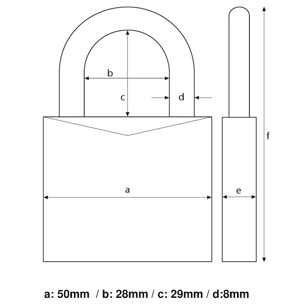 Λουκέτο Abus 64 Titalium 50x29mm (64TI/50) - Image 2