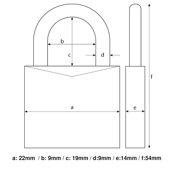 Λουκέτο συνδυασμού Abus 155 54x22mm
