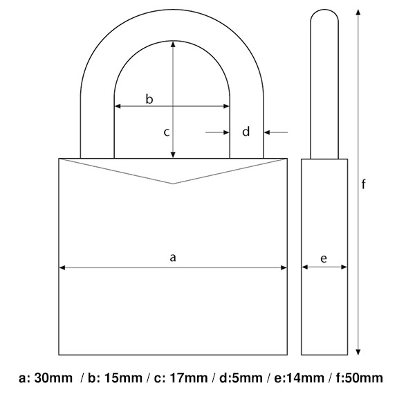 Λουκέτο Abus 65/30 Brass (65/30) - Image 2