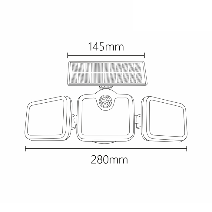 Avaro ηλιακό LED προβολάκι με αισθητήρα (638AL0003259) - Image 3