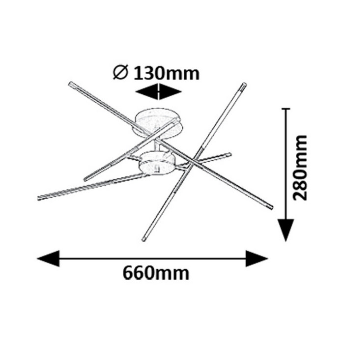 Henli 2 φωτιστικό οροφής LED 40W 3000K Χρυσό (71339) - Image 7