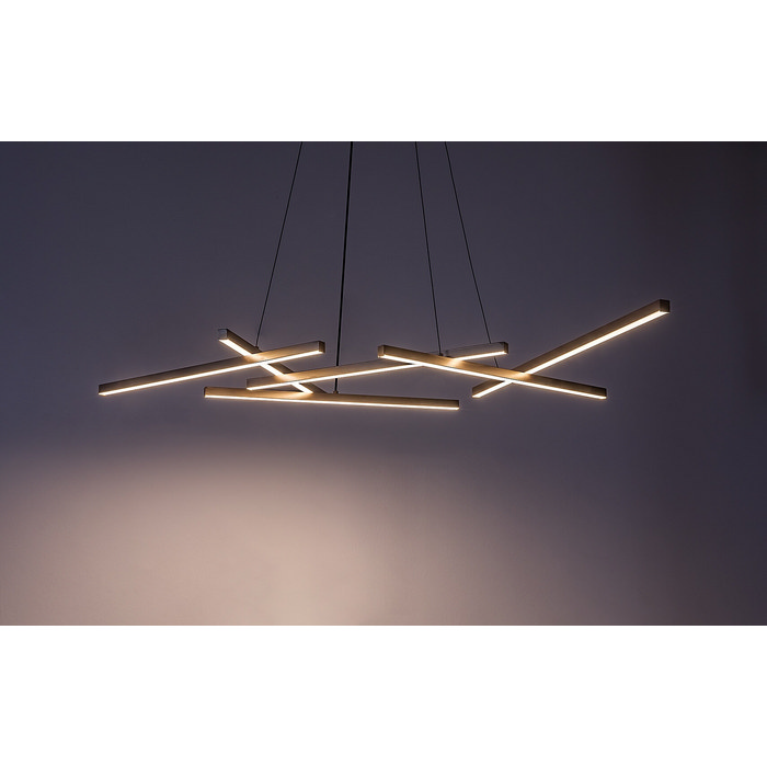 Severine κρεμαστό φωτιστικό LED 40W CCT Μαύρο & Χρυσό με τηλεχειριστήριο (72369) - Image 3