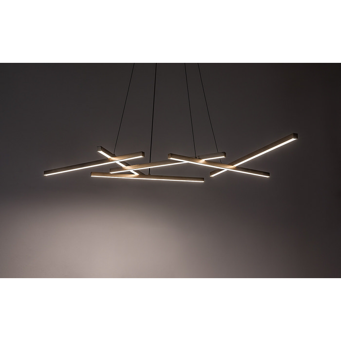 Severine κρεμαστό φωτιστικό LED 40W CCT Μαύρο & Χρυσό με τηλεχειριστήριο (72369) - Image 4