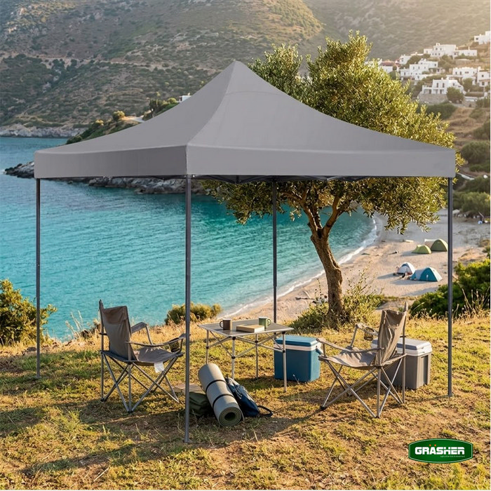 Πτυσσόμενο κιόσκι κήπου 3x3m γκρι 420D TGL3438 - Image 13
