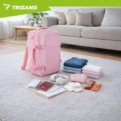 Trizand σακίδιο ταξιδιού 20L ροζ 40x25x20cm (27658) - Image 12