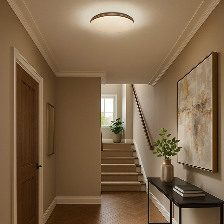 Oscar πλαφονιέρα οροφής Led 18W 4000K 34cm με εφέ ξύλου (71173) - Image 3