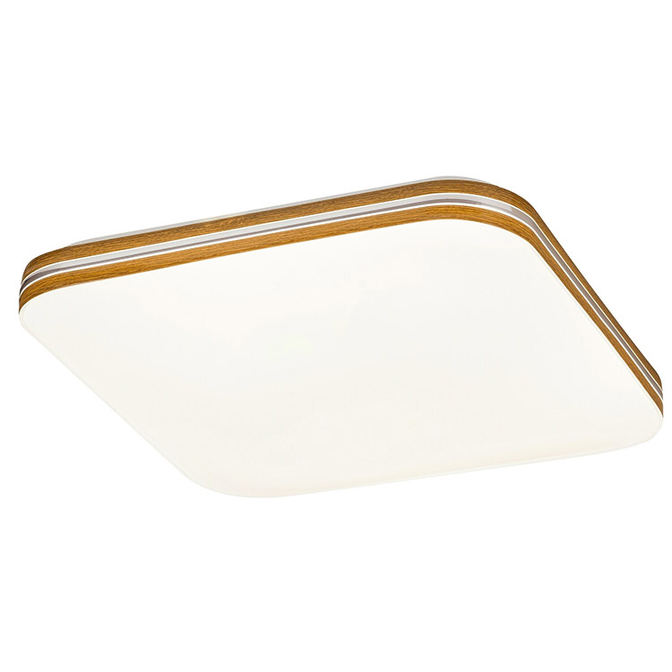 Oscar πλαφονιέρα οροφής Led 18W 4000K 33cm με εφέ ξύλου τετράγωνη (71174) - Image 3