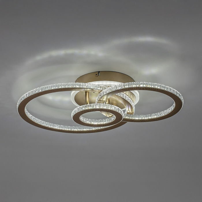 Maziar φωτιστικό οροφής LED 40W CCT χρυσό (71307) - Image 5