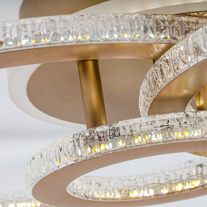 Maziar φωτιστικό οροφής LED 40W CCT χρυσό (71307) - Image 8