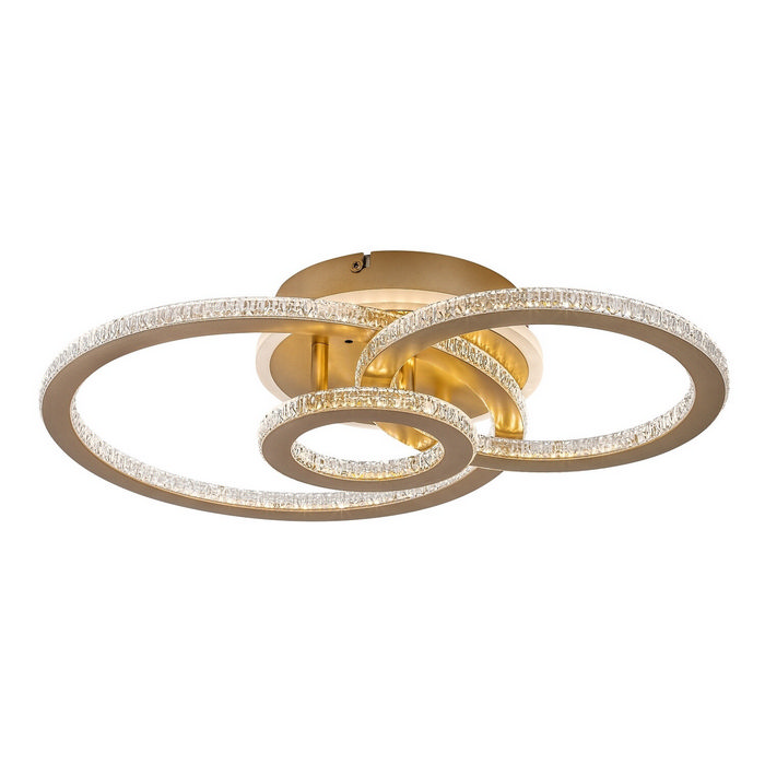 Maziar φωτιστικό οροφής LED 40W CCT χρυσό (71307) - Image 2