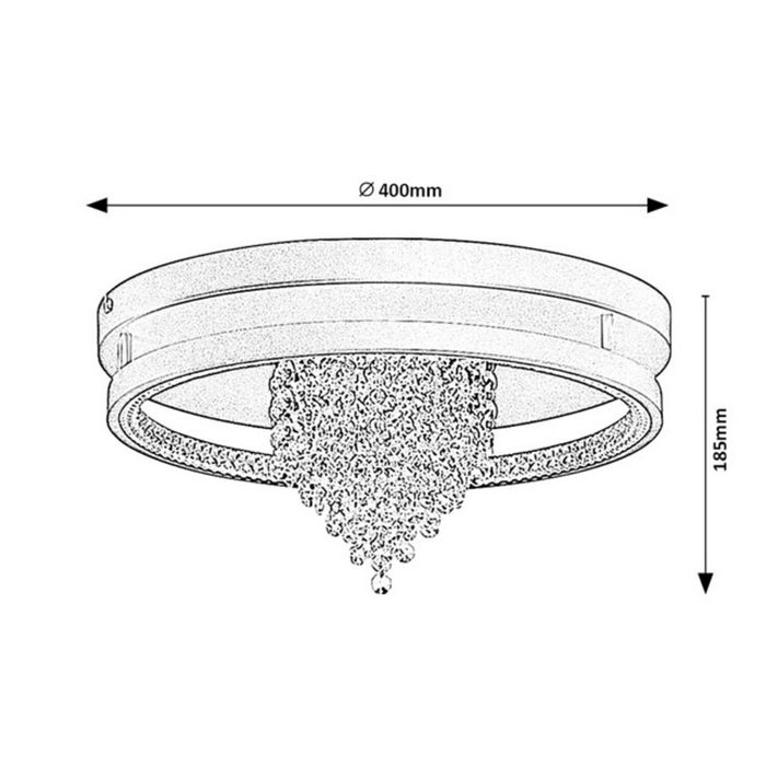 Maribell φωτιστικό οροφής LED 30W CCT μαύρο 40cm (71353) - Image 7
