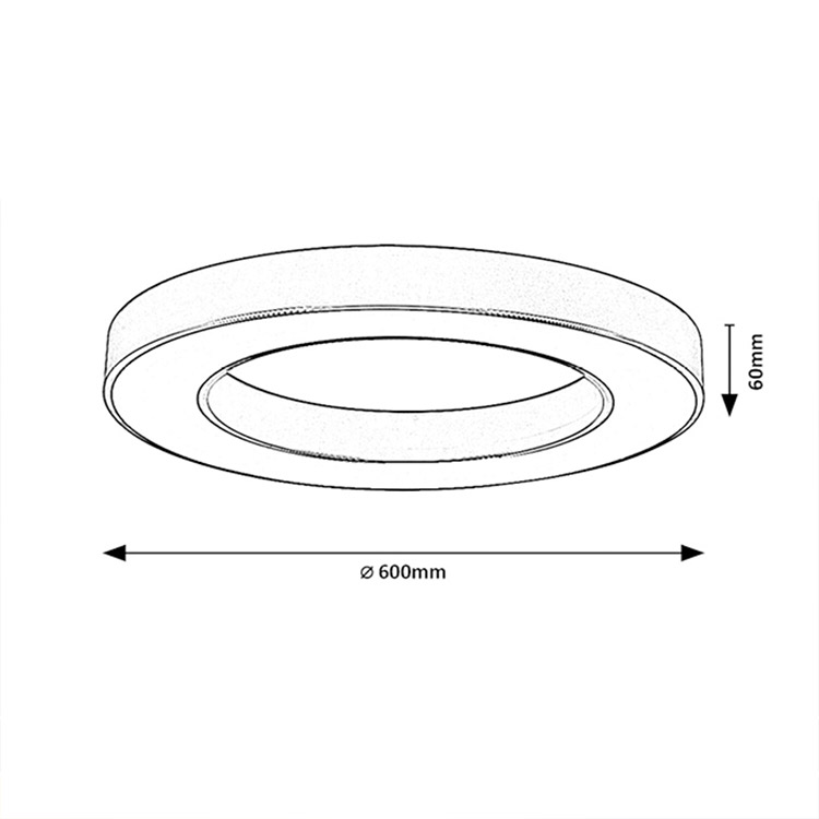 Cirano πλαφονιέρα οροφής Led 45W CCT 60cm μαύρη με τηλεχειριστήριο (71361) - Image 7
