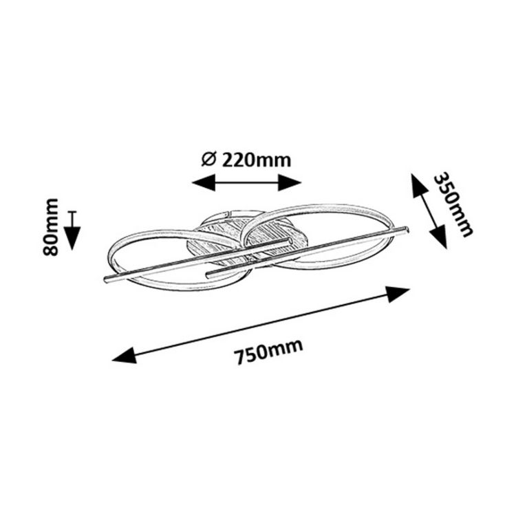 Arash φωτιστικό οροφής LED 40W CCT 75cm (71403) - Image 7