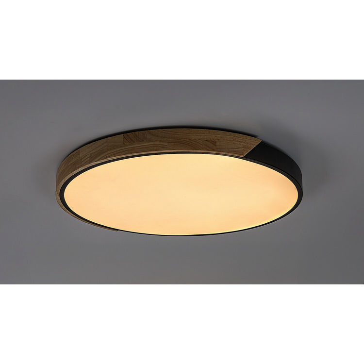 Maple2 φωτιστικό οροφής LED 40W CCT 3900lm μαύρο-ξύλο 61cm (71418) - Image 3