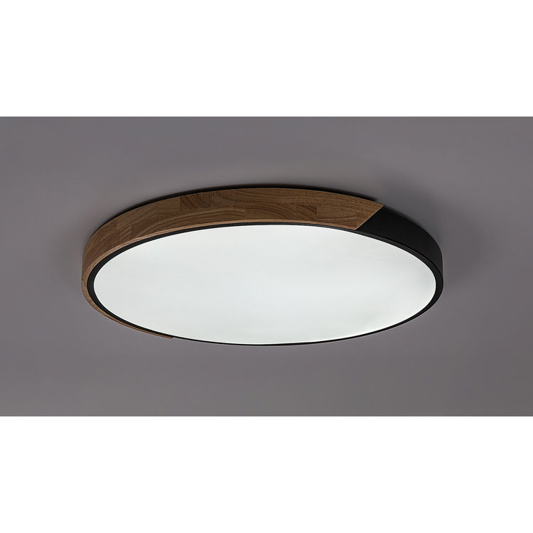 Maple2 φωτιστικό οροφής LED 40W CCT 3900lm μαύρο-ξύλο 61cm (71418) - Image 5