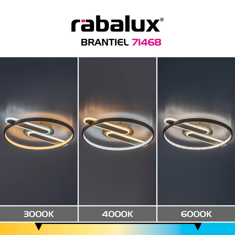 Brantiel φωτιστικό οροφής LED 55W CCT μπεζ (71468) - Image 9