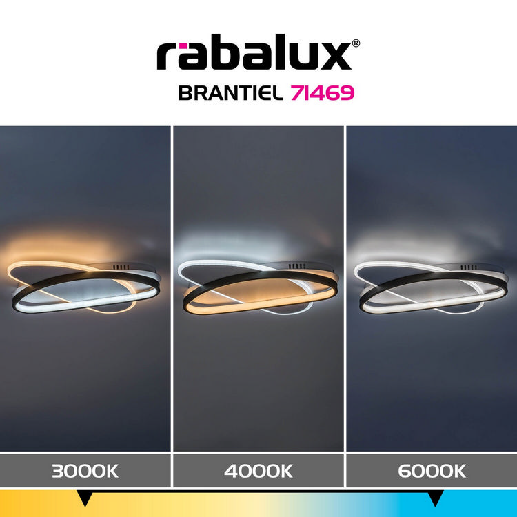 Brantiel φωτιστικό οροφής LED 57W CCT μαύρο & λευκό (71469) - Image 9