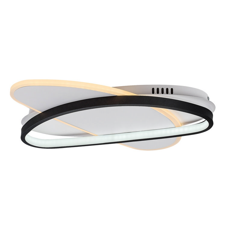Brantiel φωτιστικό οροφής LED 57W CCT μαύρο & λευκό (71469) - Image 2