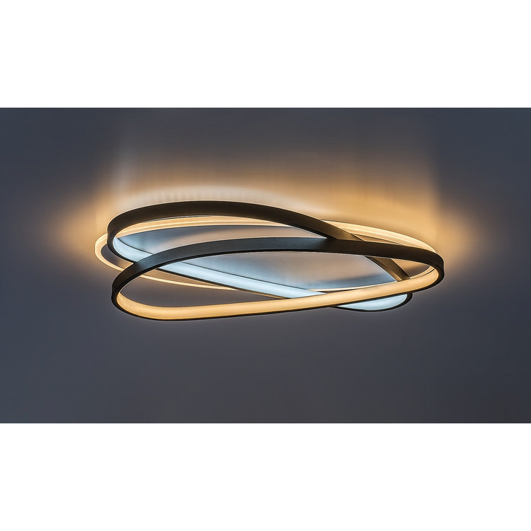 Brantiel φωτιστικό οροφής LED 57W CCT μαύρο (71470) - Image 2