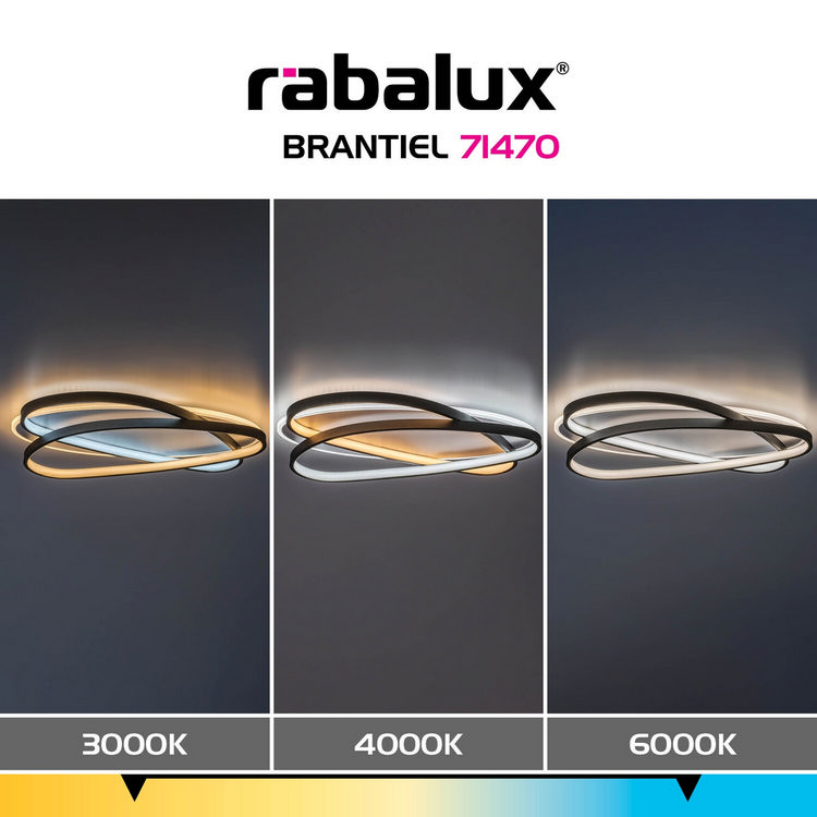 Brantiel φωτιστικό οροφής LED 57W CCT μαύρο (71470) - Image 8
