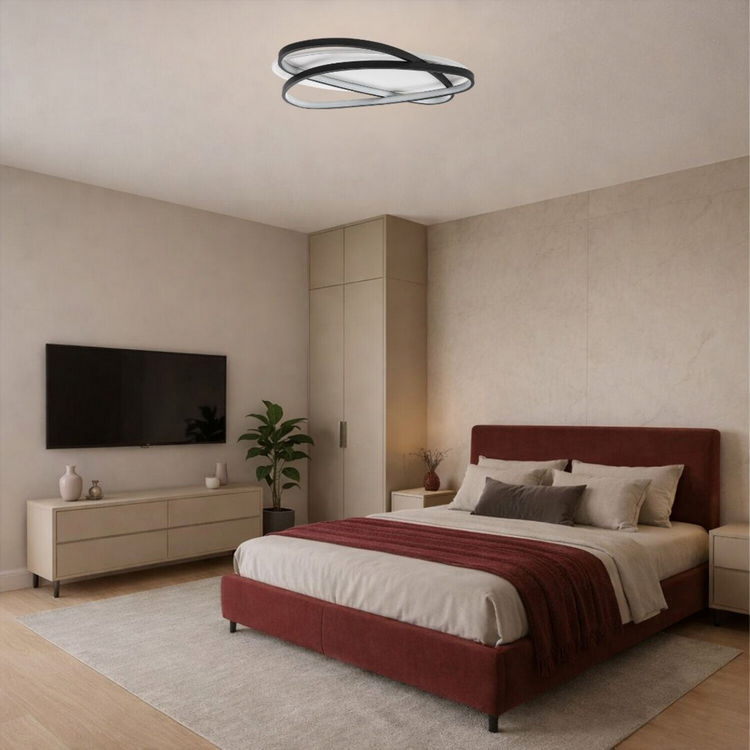 Brantiel φωτιστικό οροφής LED 57W CCT μαύρο (71470) - Image 10