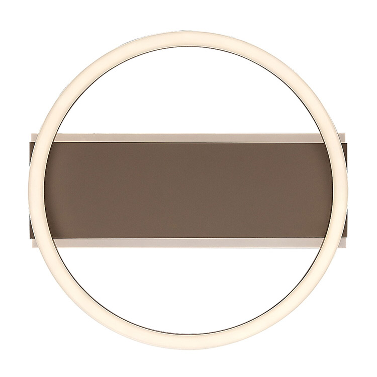 Glavian πλαφονιέρα οροφής Led 24W 4000K 33cm γκρι-μπεζ στρογγυλή (71474) - Image 3
