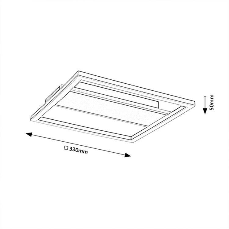 Glavian πλαφονιέρα οροφής Led 24W 4000K γκρι-μπεζ (71476) - Image 5