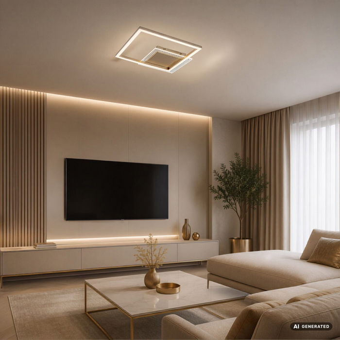 Ottavia φωτιστικό οροφής LED 24W χρυσό (71487) - Image 9