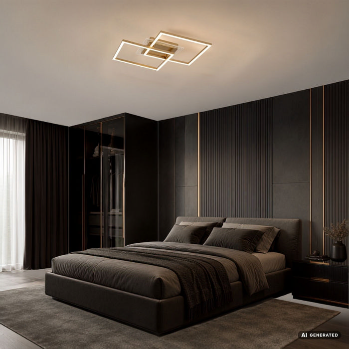 Ottavia φωτιστικό οροφής LED 28W χρυσό (71489) - Image 6