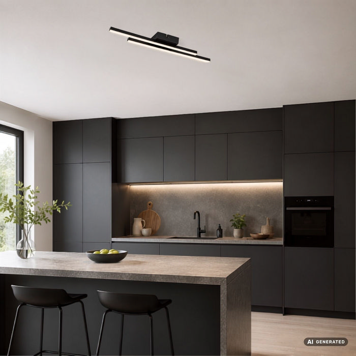 Lirien φωτιστικό οροφής LED 12W 4000K μαύρο (71490) - Image 6