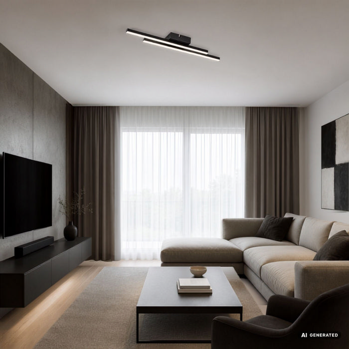 Lirien φωτιστικό οροφής LED 12W 4000K μαύρο (71490) - Image 8