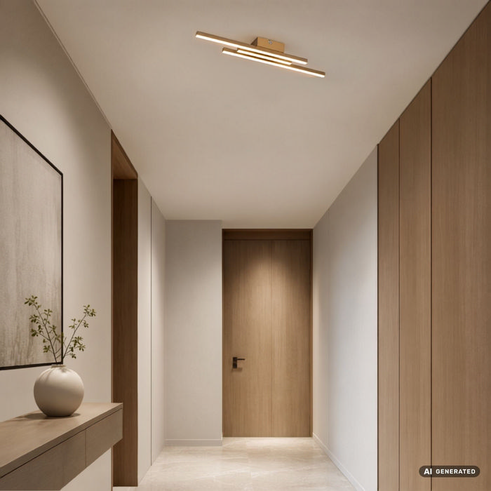 Lirien φωτιστικό οροφής LED 18W χρυσό (71495) - Image 6