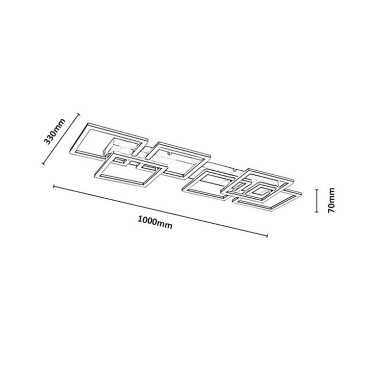 Fatma φωτιστικό οροφής LED 40W CCT μαύρο (71390) - Image 10